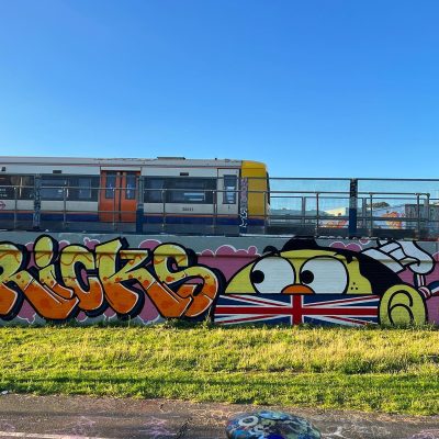 Mural painting with RICK, London, 2023 